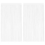 String Curtains 2 pcs 140x250 cm White