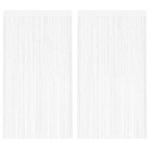 String Curtains 2 pcs 140x250 cm White