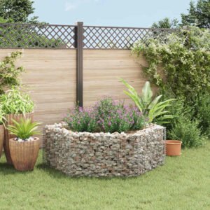 Hexagonal Gabion Raised Bed 160x140x50 cm