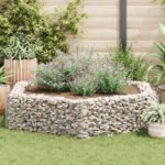 Hexagonal Gabion Raised Bed 200x173x40 cm