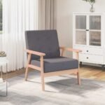 Armchair Dark Grey Fabric
