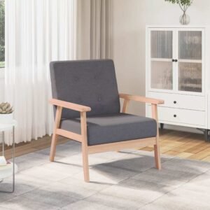 Armchair Dark Grey Fabric