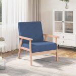 Armchair Blue Fabric