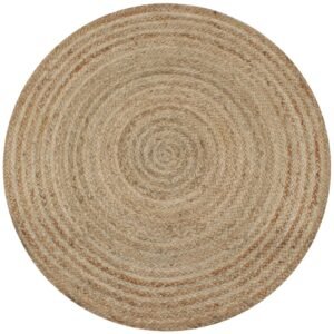 Area Rug Braided Jute 150 cm Round