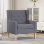 Armchair Grey Fabric