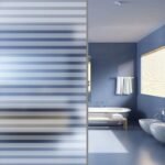 Window Film Frosted Stripes Design 0,9x5 m PVC