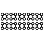Mat Connectors 10 pcs Rubber Black