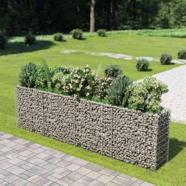 Gabion Raised Bed Galvanised Steel 360x50x100 cm