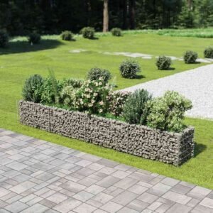 Gabion Raised Bed Galvanised Steel 360x50x50 cm