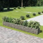 Gabion Raised Bed Galvanised Steel 450x50x50 cm
