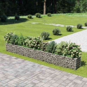 Gabion Raised Bed Galvanised Steel 450x50x50 cm