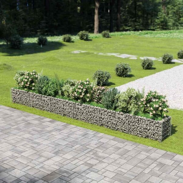Gabion Raised Bed Galvanised Steel 540x50x50 cm