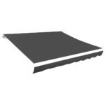 Awning Top Sunshade Canvas Anthracite 5x3 m