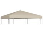 Gazebo Top Cover 310 g/m² 3x3 m Beige
