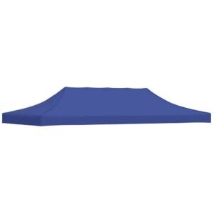 Party Tent Roof 3x6 m Blue