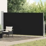 Retractable Side Awning 160 x 500 cm Black