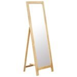 Freestanding Mirror 48x46.5x150 cm Solid Oak Wood