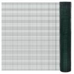 Chicken Wire Fence Galvanised with PVC Coating 10x1 m Green