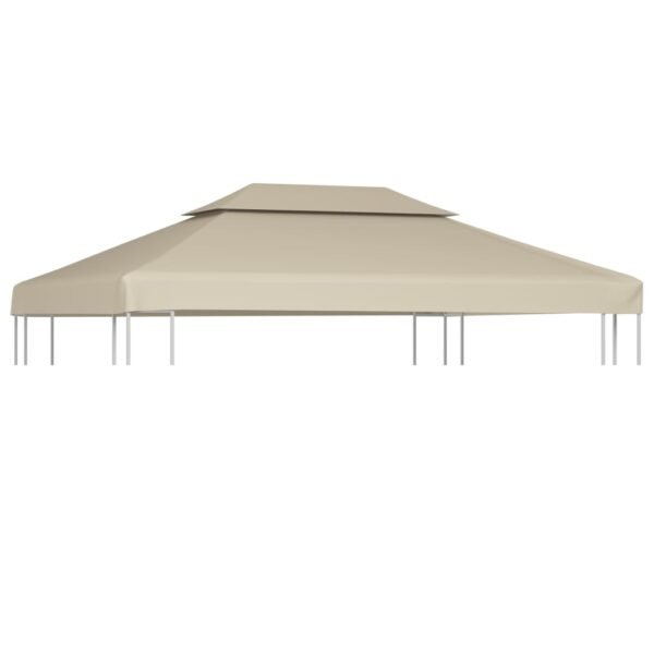 Water-proof Gazebo Cover Canopy Replacement 310 g / m² Beige 3 x 4 m