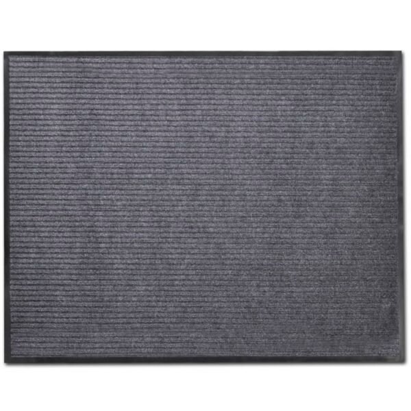 Door Mat Grey 90 x 150 cm PVC