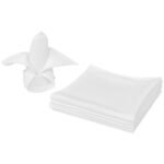 Dinner Napkins 50 pcs White 50 x 50 cm