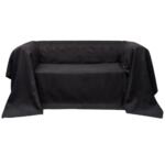 Micro-suede Couch Slipcover Anthracite 210 x 280 cm