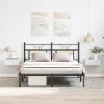 Floating Nightstands 2 pcs White 40x30x15cm Engineered Wood