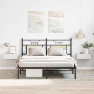 Floating Nightstands 2 pcs White 40x30x15cm Engineered Wood