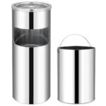 Ashtray Dustbin Hotel 30 L Stainless Steel
