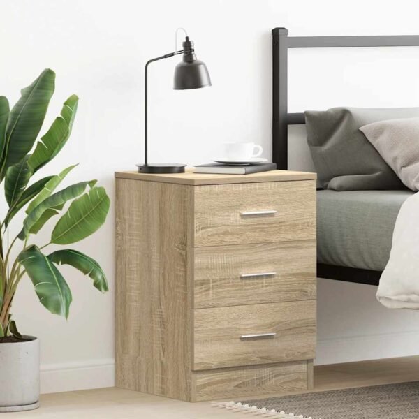 Bedside Cabinet Sonoma Oak 38x35x56 cm Engineered Wood