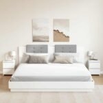 Bedside Cabinets 2 pcs White 30x30x40 cm Engineered Wood