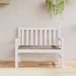 Garden Bench Cushion Taupe 100x50x4 cm Oxford Fabric