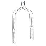 Garden Arch Dark Green 142x37x275 cm Iron