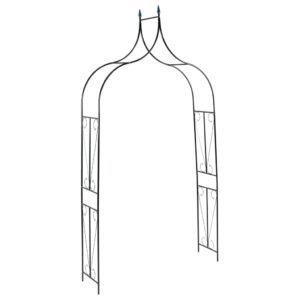 Garden Arch Dark Green 142x37x275 cm Iron