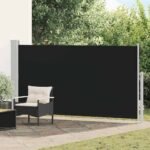 Patio Retractable Side Awning 170x300 cm Black