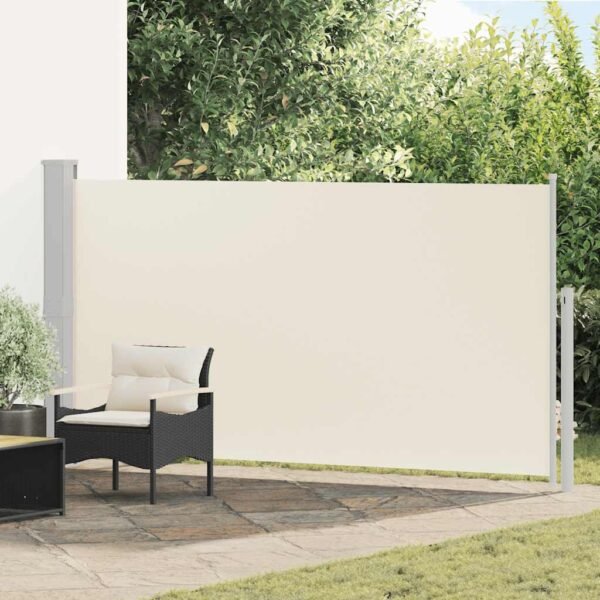 Patio Retractable Side Awning 170x300 cm Cream