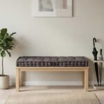 Pallet Floor Cushion Cotton 120x80x10 cm Anthracite