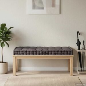 Pallet Floor Cushion Cotton 120x80x10 cm Anthracite