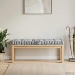 Pallet Floor Cushion Cotton 120x40x7 cm Grey