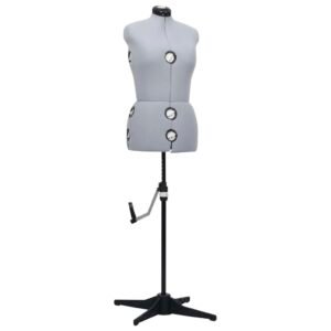 Adjustable Dress Form Female Grey M Size 40-46
