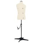 Adjustable Dress Form Male Cream Size 37-45