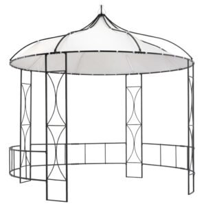 Gazebo 300x290 cm White Round