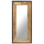 Mirror 110x50 cm Solid Mango Wood
