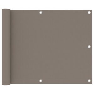 Balcony Screen Taupe 75x300 cm Oxford Fabric