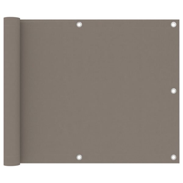 Balcony Screen Taupe 75x300 cm Oxford Fabric