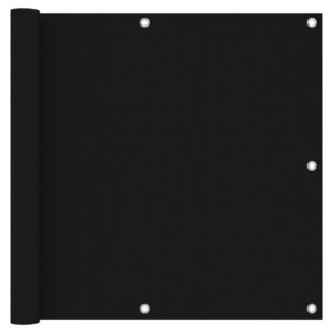 Balcony Screen Black 90x300 cm Oxford Fabric