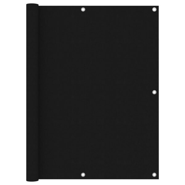 Balcony Screen Black 120x400 cm Oxford Fabric