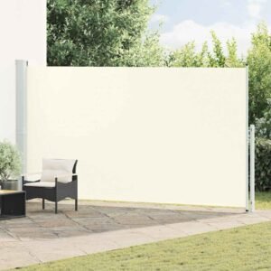 Patio Retractable Side Awning 200x500cm Cream