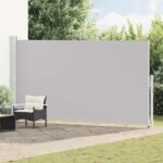 Patio Retractable Side Awning 200x500cm Grey