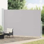 Patio Retractable Side Awning 220x500cm Grey